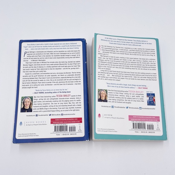 Tessa Bailey The Bellinger Sisters Book Series Set of 2 Paperback Romance Novels - Picture 2 of 3